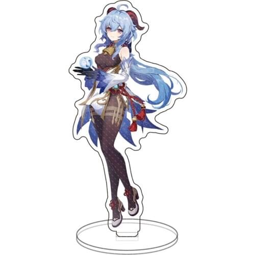 Anime Genshin Impact New Yanfei Eula Rosaria Cosplay Stand Plate Acrylic Character Model Plate Fans Gift Collection Props Xmas