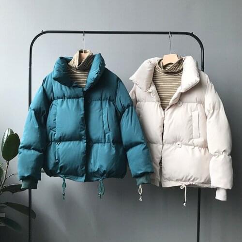 2020 Winter Women Parka Coat Long Sleeve Thick Warm Coat Loose Casual Chic Coat Solid Parkas Women Coat Jacket Femme Streetwear