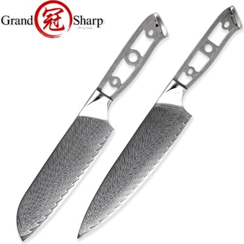 DIY Handmade 67 Layers Damascus Steel Forged Kitchen Knife Blank Japanese Damascus Chef Knife Material Sharp Blade Dropshipping
