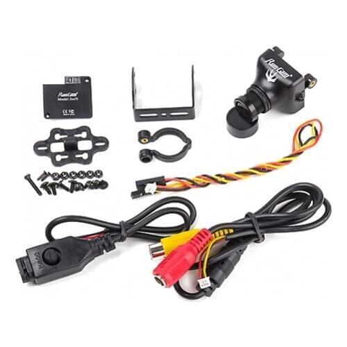 RunCam Swift 600TVL FPV Camera NTSC Black Top Plug