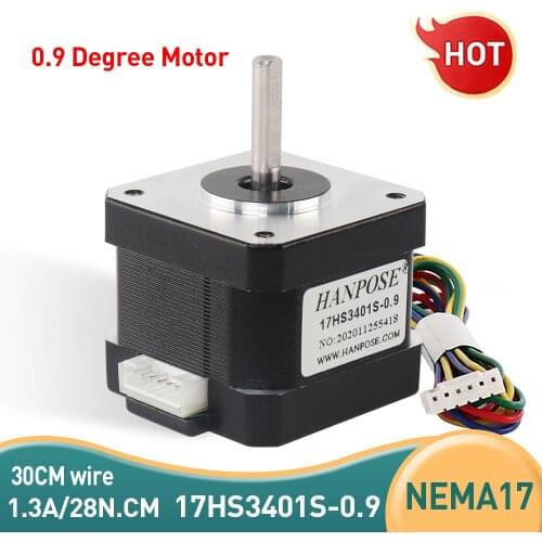Nema17 Stepper Motor 17HS3401S 0.9 degree 42 motor 42BYGH 34mm 1.3A 28N.CM For 3D Printer Monitor Equipment