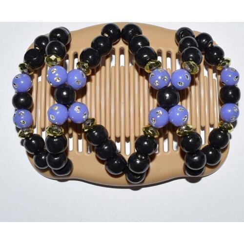 Standard comb black wooden beads 20pcs/lot african butterfly magic comb