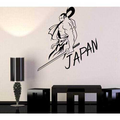 Kendo Wall Sticker Warrior Ninja Poster Vinyl Art Wall Decals Home Decoration Decor Mural Kendo Samurai Decal