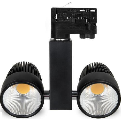 Dimmable or Non Dimmable 130LM/W Bright 20W COB LED Track Light Commercial LED Light 200-240V 360 degree rotatable 2/3/4 way