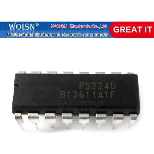 2pcs/lot PS224 PS224A PS224B PS224C PS224U PS224A1 PS224C1 DIP-16 In Stock