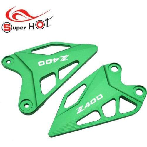 For Kawasaki NINJA400 Z400 NINJA 400 Z 400 Accessories Footpeg Footrest Front Brake Cylinder Heel Plates Guard Protector