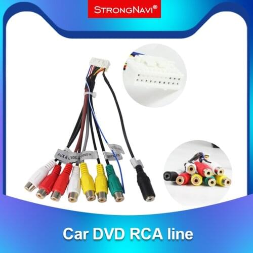 Car radio for Car Cable Universal Power Cables BT Radio GPS HD Multimedia Player Reversing Input Auto Wire Connector Accessories