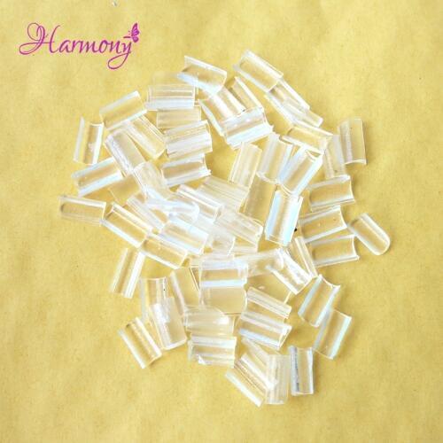 Free shipping 200pcs Nail Tip Keratin Glue Transparent Color U Tip Hair keratin nail tip glue for Hot Fusion Pre Bonded Hair