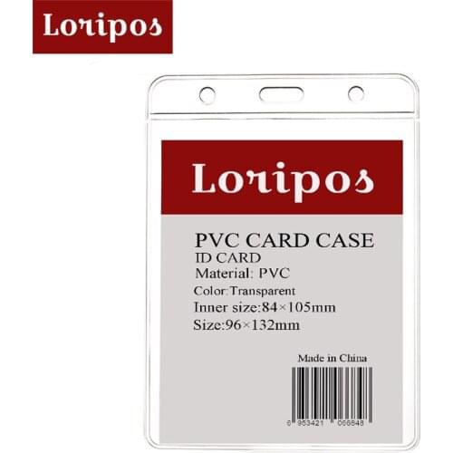 10pcs Waterproof Name Card Case Label Tag Holder Frame Staff Student Worker Id Name Badge Case Badges