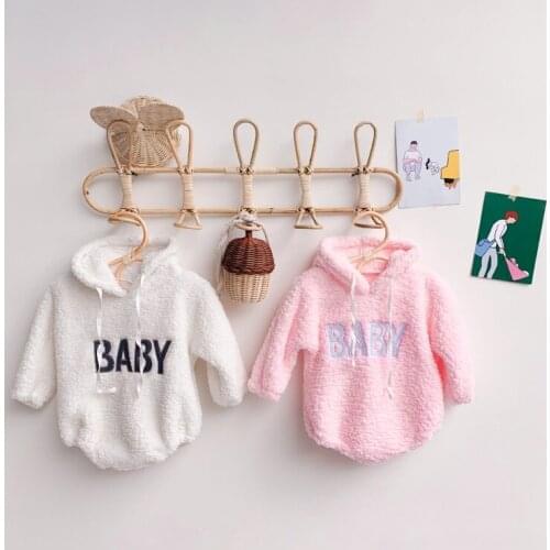 Baby Bodysuits Velvet Clothing Baby Boys Clothes Girls Bodysuit Infant Rompers Pullover Hooded