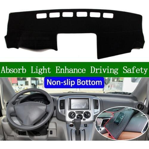 For Nissan NV200 Vanette Evalia 2010 2011-2018 Non-slip Bottom Dashboard Cover Car Decals Car Stickers Interior Car Accessories