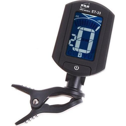 ENO ET-33 Tuner for Guitar Ukulele Bass Violin Chromatic LCD clip-on Electronic Digital guitarra music instruments Free Shipping