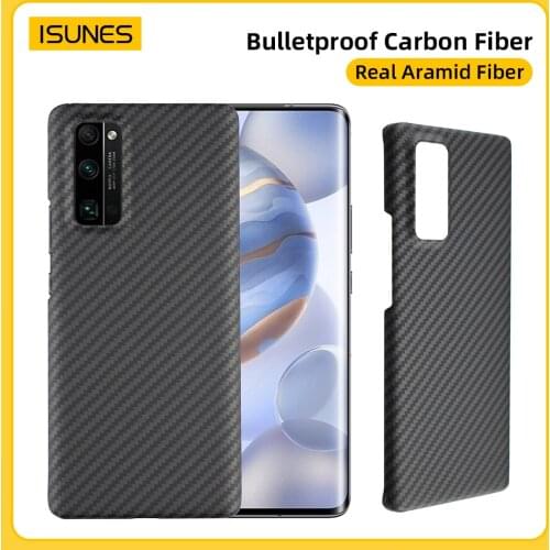 Pure Carbon Fiber Case For Honor 30 Pro+ Case EBG-AN10 Aramid Ultra Thin Anti-fall Ultra-Light High-end Phone Shell Luxury Cover