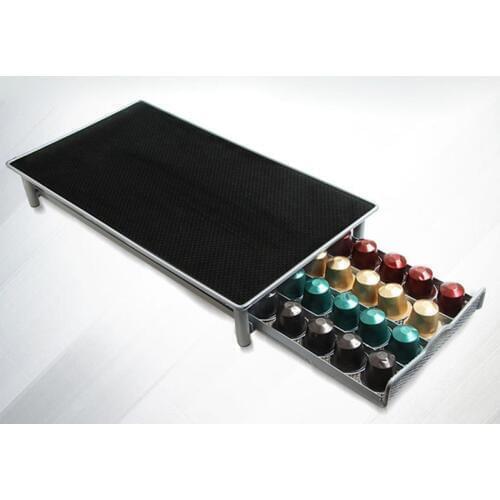 Nespresso Drawer Storage 40 Nespresso Capsules Coffee Pod Holder Stand Kitchen Metal Shelves Organization Drawer Free Shipping