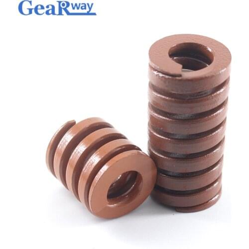 Gearway Brown Die Spring TB30x65/30x70/30x75/30x95/30x100mm 24% Compression Ratio Tubular Section Mould Die Compression Spring