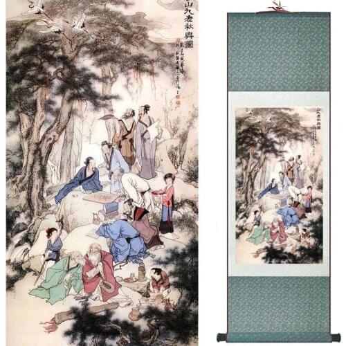 Pretty girl painting Chinese Art Painting Home Office Decoration Chinese painting art figure painting 20190816016