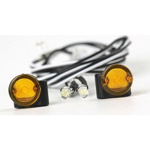 LESU Side Marker Lights for 1/14 RC DIY TAMIYA Tractor Truck Trailer RC Model Car 1pair Warning Light Position Lights Spare Part