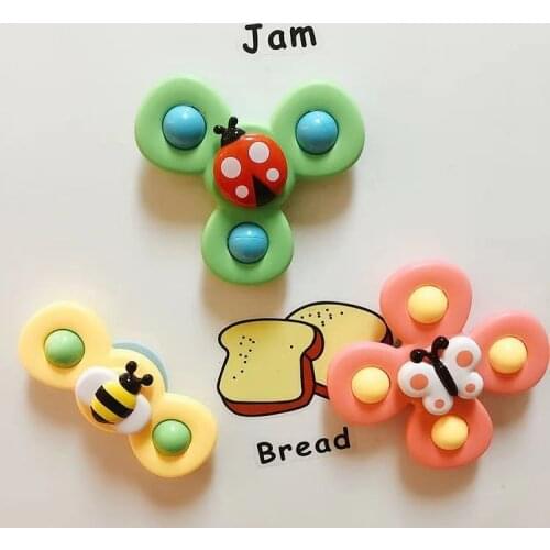 1PC Cartoon Fidget Spinner Kids Toys ABS Colorful Insect Gyro Toy Relief Stress Educational Fingertip Toys For Kids Adults Gift