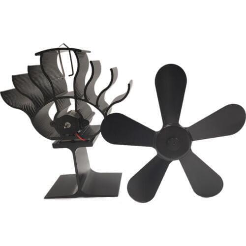 Wall Mounte 4/5 Blade Heat Fireplace Fan Stove Fan Powered Stove Fan Wood Burner Eco Friendly Quiet Fan Heat Distribution Fan