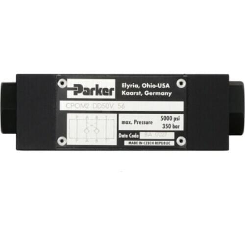 Parker Hydraulic control check valve CPOM2DDV56 CPOM2 DDV 56 350bar Elyria,Ohio-USA Kaarst,Germany MADE IN CZECH REPUBLIC
