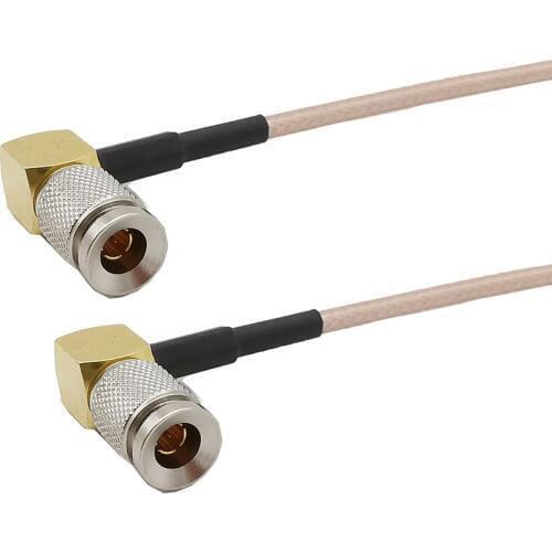 RG179 3G HD SDI Cable DIN 1.0/2.3 Male to DIN 1.0/2.3 Male Right Angle 75 Ohm Adapter For BMCC BMPC Blackmagic Camera 7-60CM