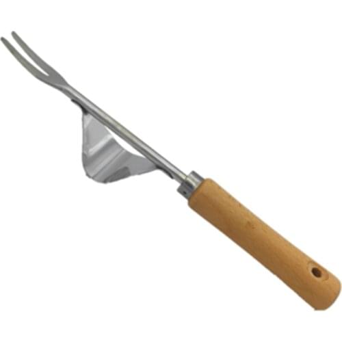 Manual Weeding Tool Garden Hand Weeder with Wood Handle Hand weeding tool Manual Farmland Digging Lawn