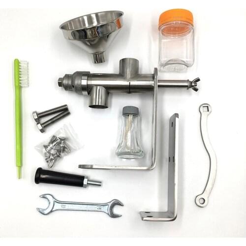 Manual oil press household stainless steel multi-function vegetable rapeseed oil press sesame oil press