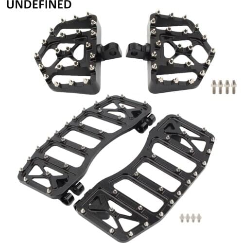 Motorcycle MX Anti-Slip Foot Pegs Floorboards Pedal Footrests Pedals For Harley Touring Dyna Softail Electra Glide Fatboy
