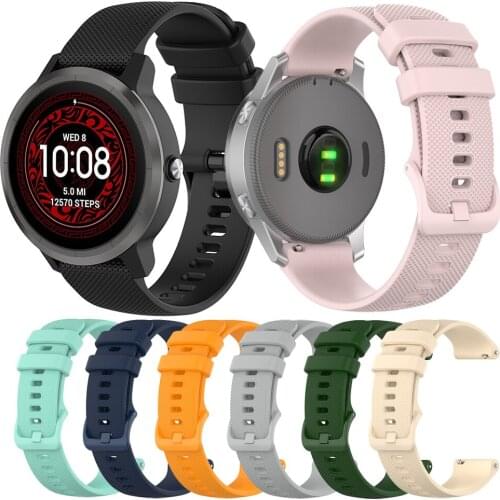 18 20 22mm Silicone Band Loop For Garmin Venu 2 2s Sq Vivoactive 3 Music 4 4S Watch Bracelet Wrist Strap For GarminActive S
