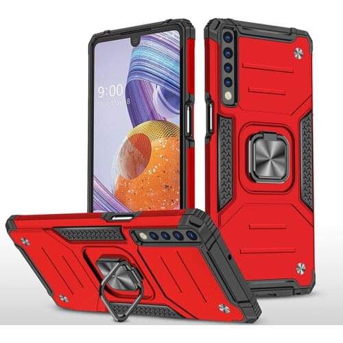 Car Magnet 360 Rotating Fiber Carbon Armor Case For LG G7 ThinQ G7+ Shockproof Cover Stand Holder
