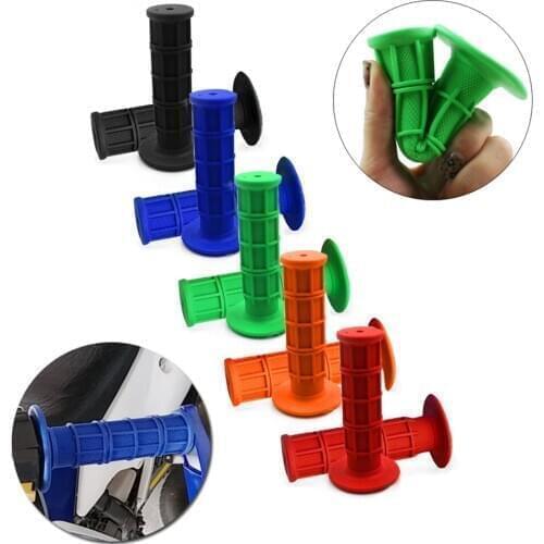 For Honda Yamaha BMW Suzuki Kawasaki Dirt Bike 7/8" 22mm Motorcycle Universal Rubber Handlebar Grip Handle Bar Hand Grips