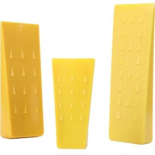 Felling Wedge, 10 Inch, 8 Inch, 5 Inch, Tree Felling Wedge for Safe Tree Cutting, Logging, Yellow Plastic Felling Wedge