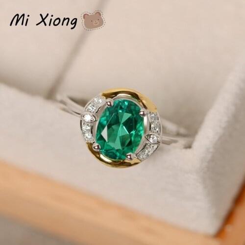 Mi Xiong 10 Kinds of 925 Sterling Silver Womens Rings Exquisite Crystal Big Carat Diamond Luxury Jewelry Engagement Wedding Gift