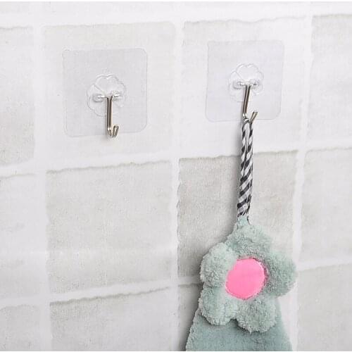 10/5/1 PCS Hook Strong Transparent Suction Wall Sucker Hanger Waterproof Adhesive Heavy Load Rack Stainless Steel Hook