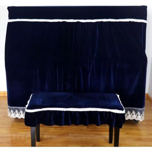 153*33*120CM Minimalism Velvet Pleuche Material and Lace Piano Dustproof Cover Seats Chairs Towel Cover