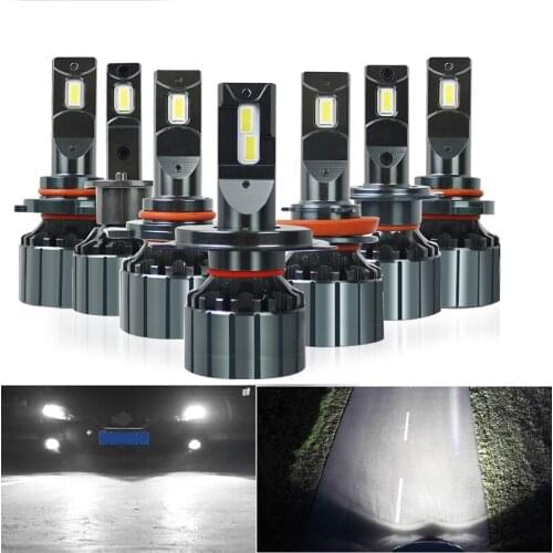 2pcs H4 H7 LED Car Lights H11 H1 H8 9005 HB3 9006 HB4 LED Automotivo Headlights Auto Lamps 12V 6000K