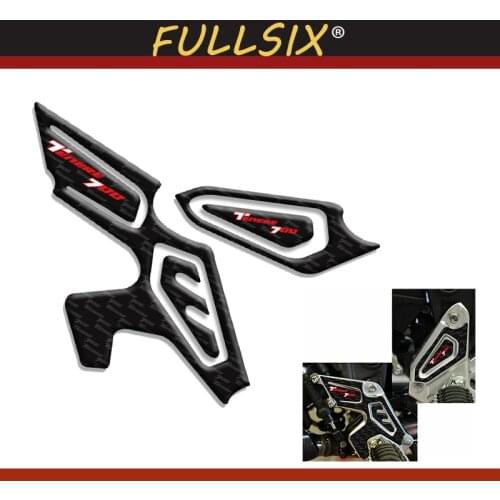 3D Motorcycle Accessories footstep Foot rest spikes pedal Sticker For Yamaha Tenere 700 tenere Pad Protection car Sticker Decal