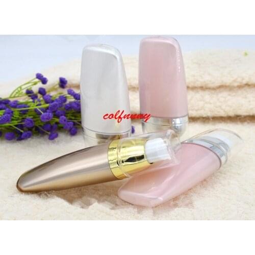50pcs/lot 30ML 50ml pearl white gold pink ACRYLIC soft tube or BB cream bottle or foundation bottle or press pump bottle F060406