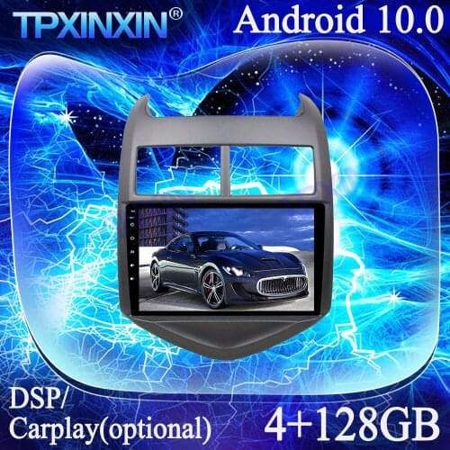 Android 10.0 4+128G PX6 For Chevrolet Aveo 2016-2017 IPS Multimedia Player Tape Recorder GPS Navigation Auto Radio Head Unit DSP