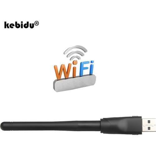 Kebidu MT-7601 150M USB 2.0 WiFi Wireless Network Card 802.11 b/g/n LAN Adapter Mini Wi Fi Dongle for Laptop PC with Antenna