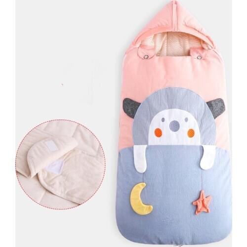 Baby Sleeping Bag Envelope For Newborn Baby Winter Swaddle Blanket Wrap Cute Sleeping Bags Cocoon Warm Swaddle Blankets