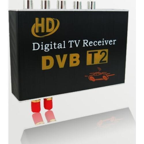 DVB-T2 with Double tuner Antenna Digital TV Receiver MPEG-4 for Car Monitors GPS DVD
