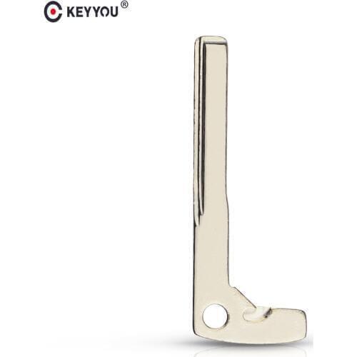KEYYOU Emergency Spare Replacement Key Blade Insert Uncut For Mercedes Benz 2008 E300 C200 C300 S350 S300 S500 Smart Key Blade