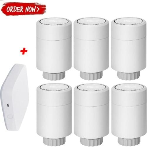 Tuya Zigbee Thermostat Valve Wifi Zigbee Radiator Actuator Zigbee Trv Wired Hub