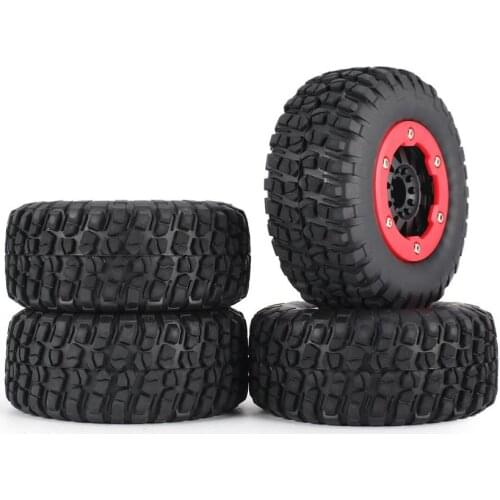 4pcs AUSTAR 110mm Rim Rubber Tyre Wheel Set Kit Spare Parts Accessories for Traxxas Slash HPI HSP Short Course Car Mode