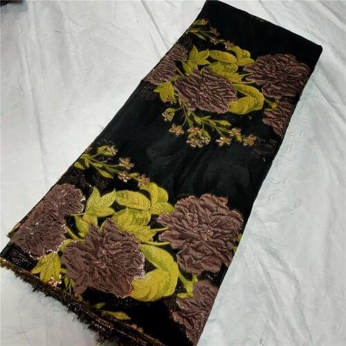 2021 African Brocade Lace Fabrics With Jacquard Weave French Tulle Lace Fabrics For Fashion Big Occasion
