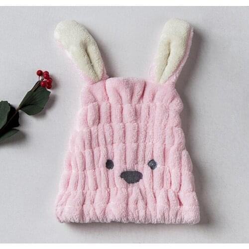 Hot Sell Cap Quickly Dry Hair Hat Bathing Shower Caps Girl Drying Towel Head Wrap Hat Women Water Absorption Sauna Bonnets Cute