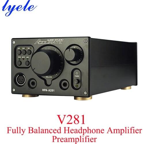 A281 headphone amplifier, fully balanced headphone amplifier, headphone amplifier, preamplifier, Laker V281 direct engraving