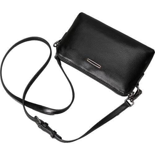 Mini Genuine Leather Shoulder bags Women Top Grain Cow Handbag Female Womens Crossbody Bag Red Black Orange