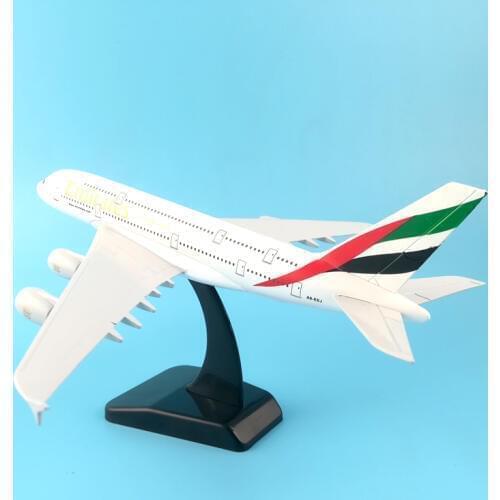 20CM plane model Boeing 380 emirates airline aircraft A380 Metal Solid simulation airplane model for kids toys Christmas gift